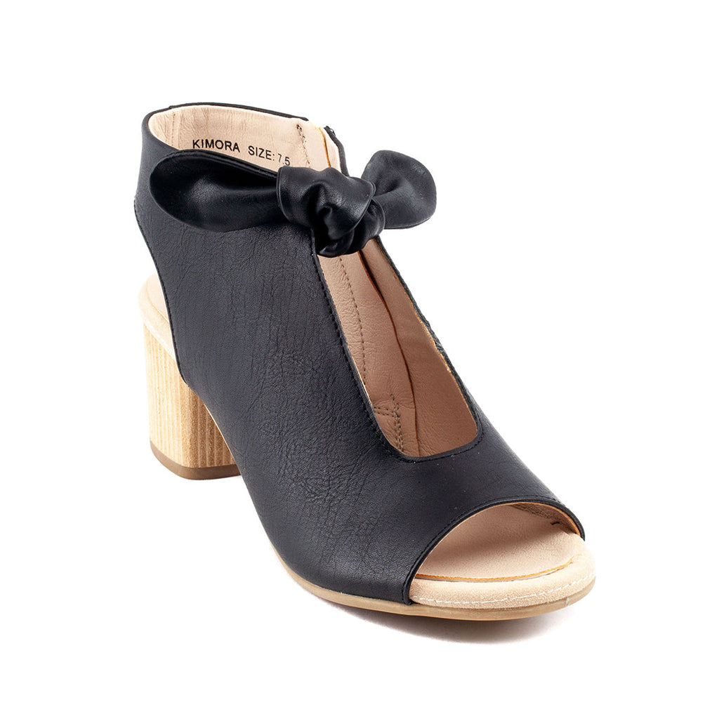 Women's Kimora Black Heeled Sandals 6 (shoe) - heeled sandals, black heeled sandals - shop at us.meeeshop