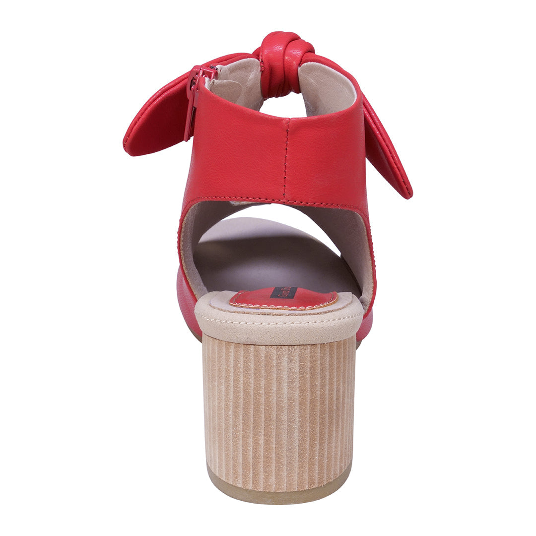 Women's Kimora Red Heeled Sandals 8 view 5 (shoe) - heeled sandals, red heeled sandals - shop at us.meeeshop