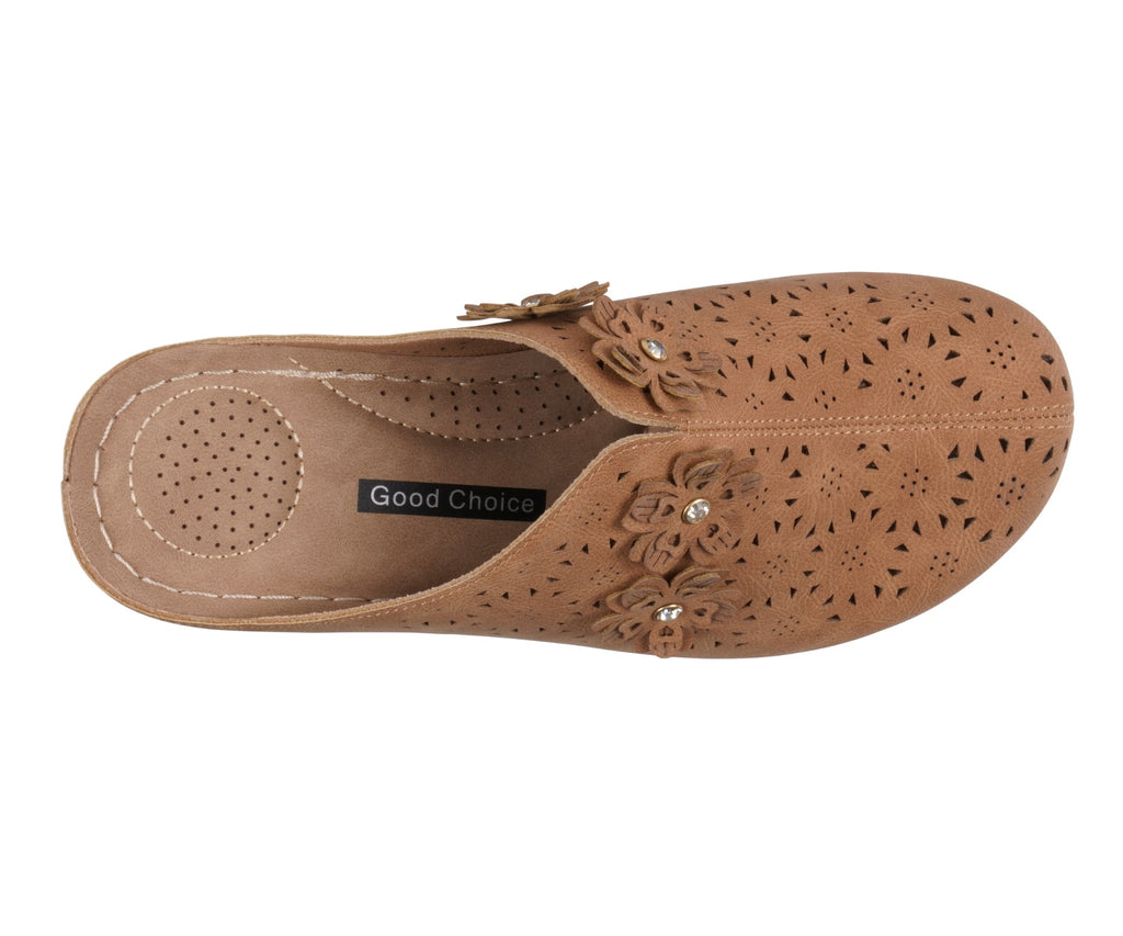 Women's Krista Brown Flat Brown view 3 (shoe) - brown flat, krista brown flat - shop at us.meeeshop