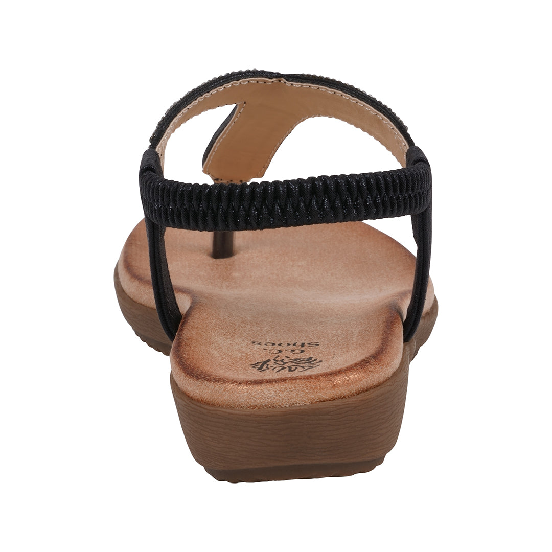 Women's Lori Black Embellished Flat Sandals Black view 4 (shoe) - women's lori's shoes, women's sandals - shop at us.meeeshop