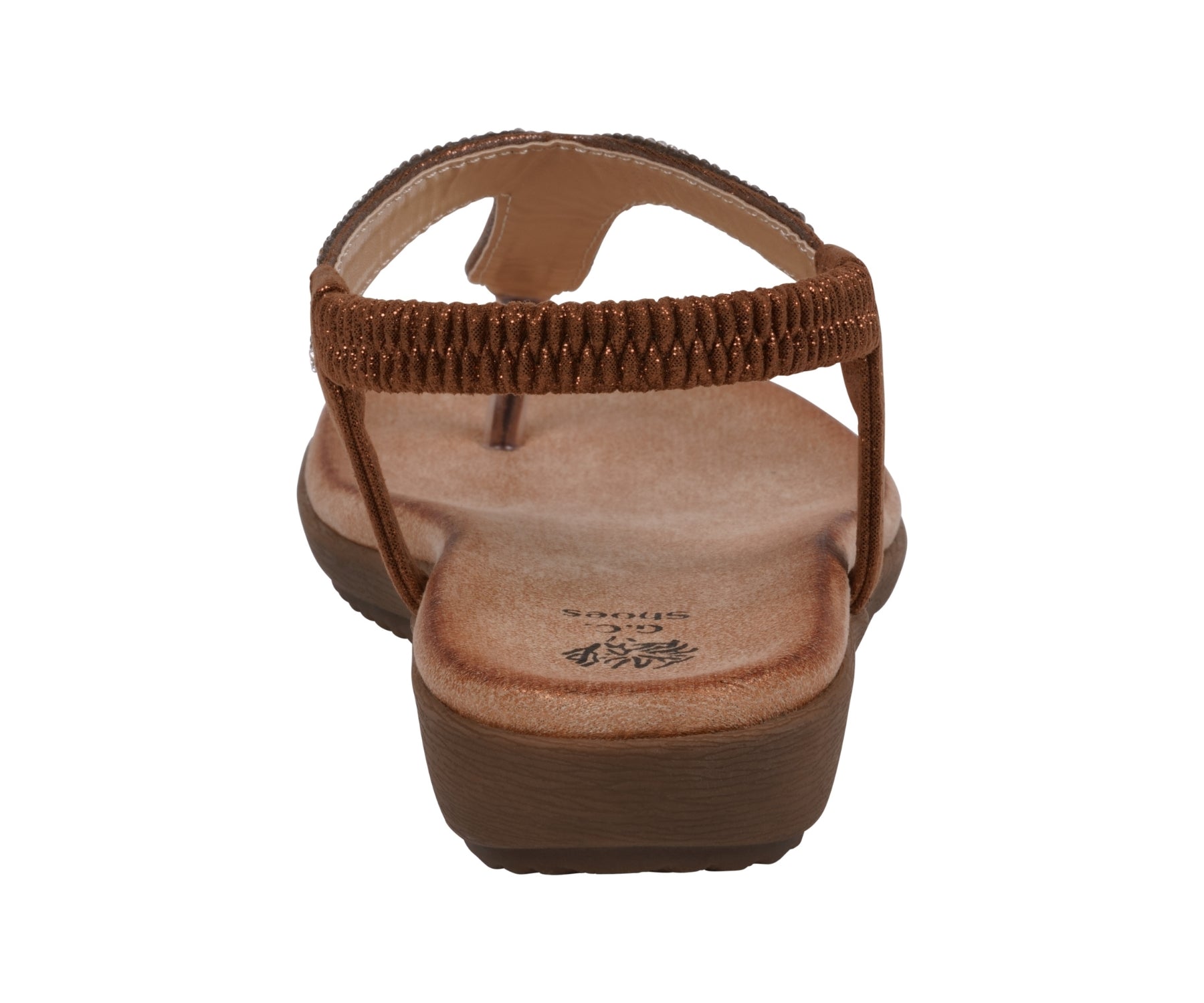 Women's Lori Bronze Embellished Flat Sandals Bronze view 4 (shoe) - women's lori's shoes, women's sanda - shop at us.meeeshop