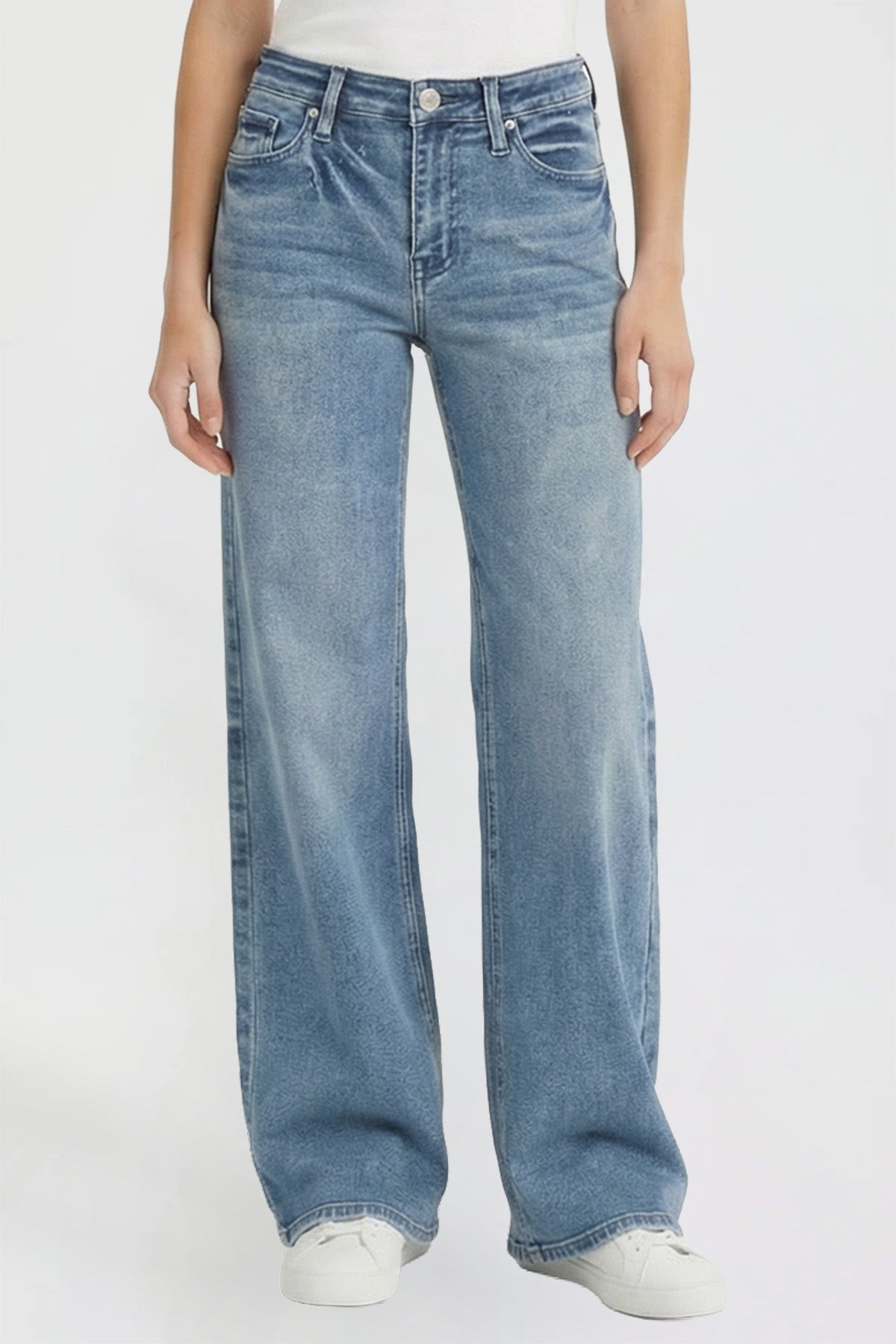 Women's Luxe Bella Wide Leg Jeans in N Indigo Blue view 24 - Women'S Luxe Jeans (bottom)