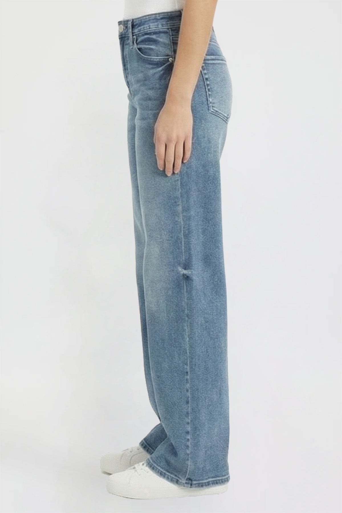 Women's Luxe Bella Wide Leg Jeans in N Indigo Blue view 25 - Women'S Luxe Jeans (bottom)