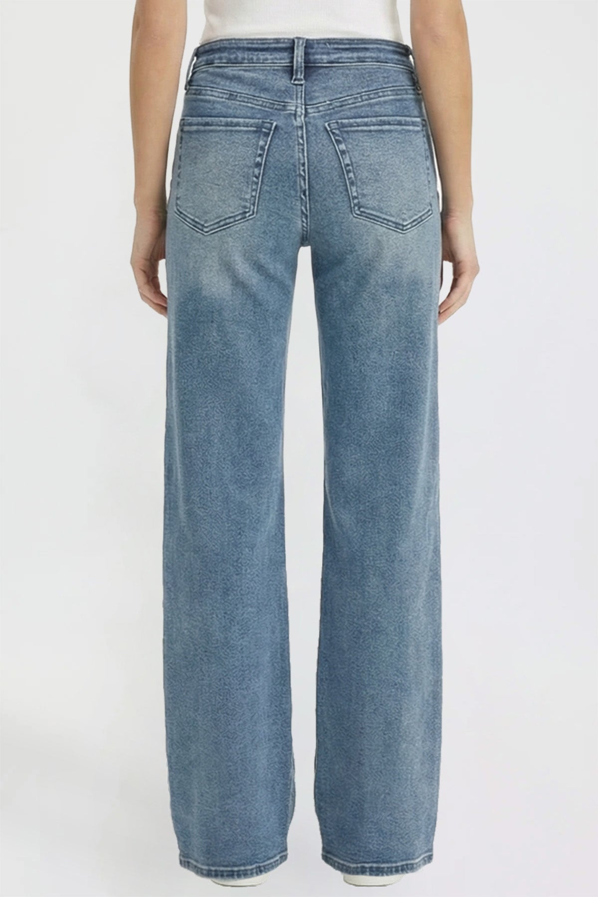 Women's Luxe Bella Wide Leg Jeans in N Indigo Blue view 26 - Women'S Luxe Jeans (bottom)