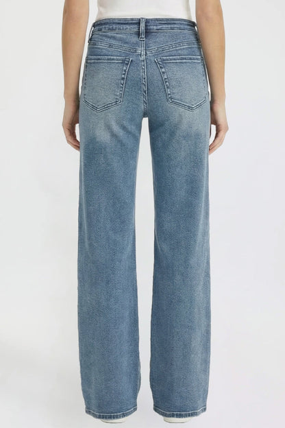 Women's Luxe Bella Wide Leg Jeans in N Indigo Blue view 26 - Women'S Luxe Jeans (bottom)