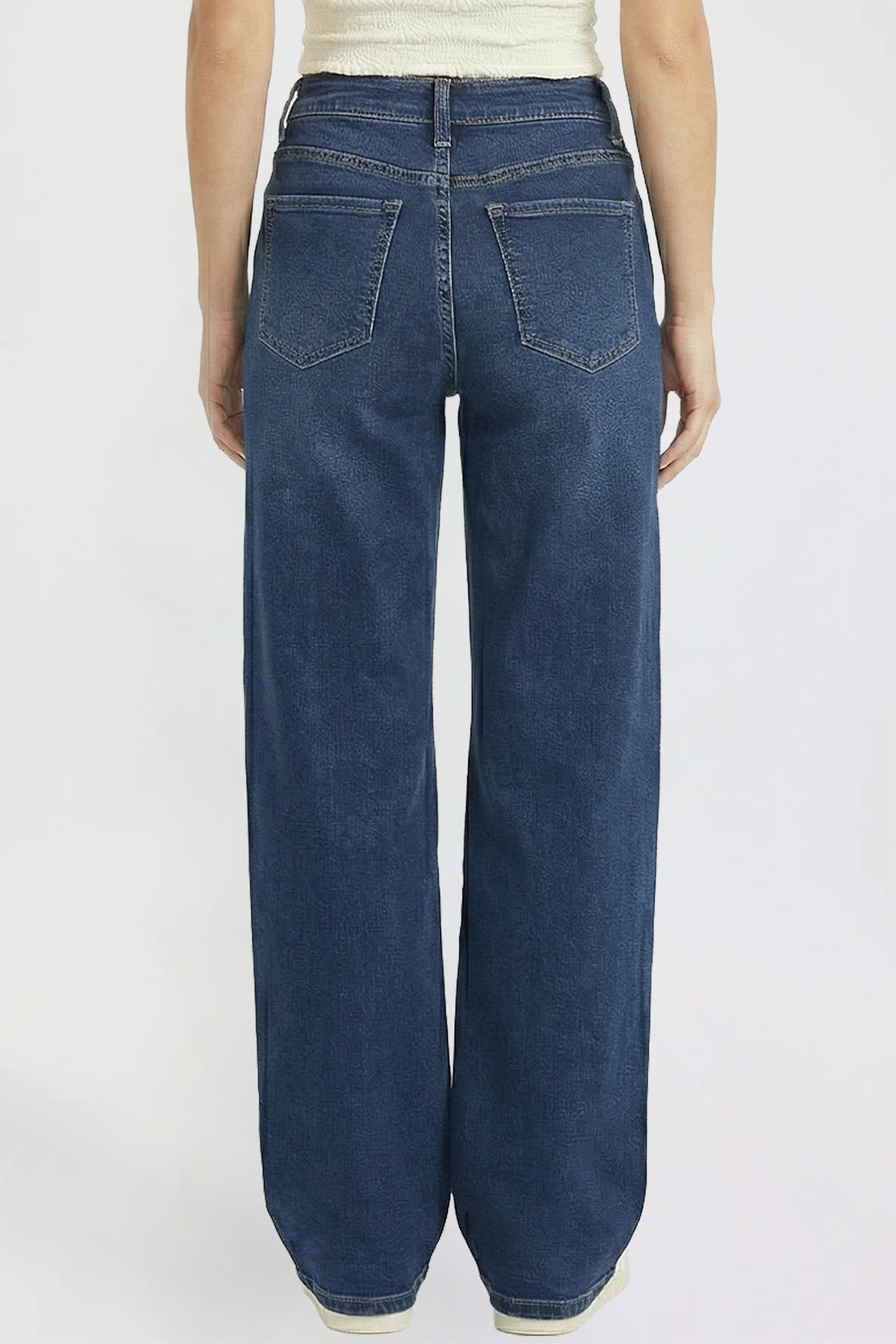 Women's Luxe Bella Wide Leg Jeans in S Midnight Sky Blue view 4 - Women'S Luxe Jeans (bottom)