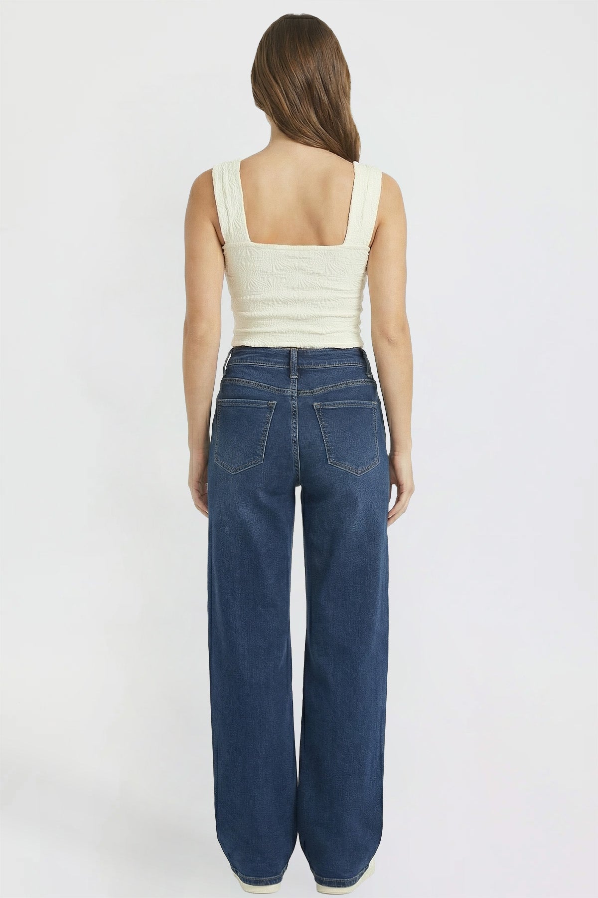 Women's Luxe Bella Wide Leg Jeans in S Midnight Sky Blue view 5 - Women'S Luxe Jeans (bottom)