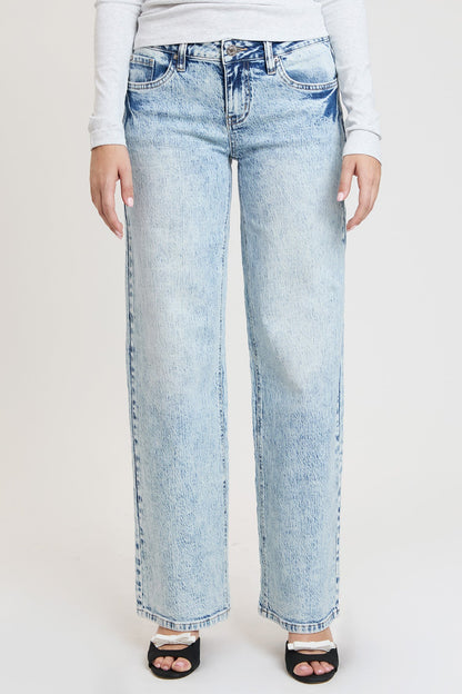 Women's Luxe Britney Wide Leg Jeans in L Light Blue view 3 - Women'S Luxe Jeans (bottom)