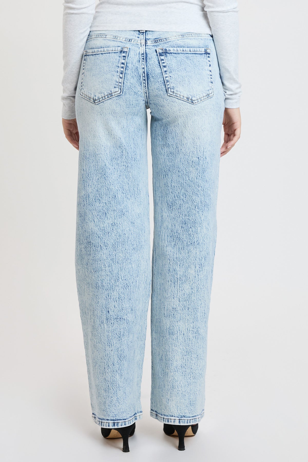 Women's Luxe Britney Wide Leg Jeans in L Light Blue view 7 - Women'S Luxe Jeans (bottom)