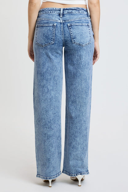 Women's Luxe Britney Wide Leg Jeans in M Medium Blue view 19 - Women'S Luxe Jeans (bottom)