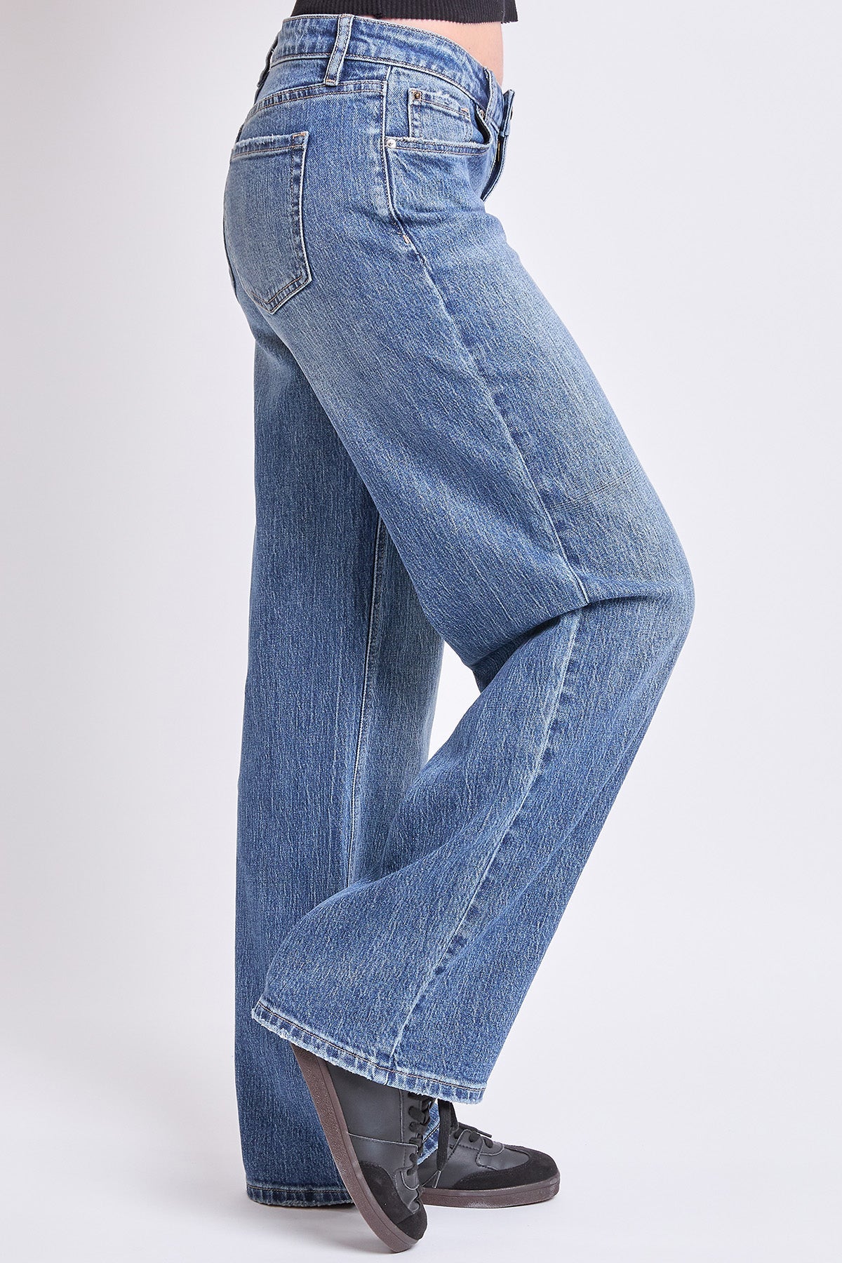 Women's Luxe Britney Wide Leg Jeans in N Indigo Blue view 3 - Women'S Luxe Jeans (bottom)