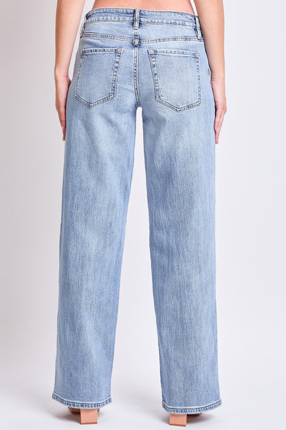 Women's Luxe Britney Wide Leg Jeans in V1 Tinted Vintage Blue view 10 - Women'S Luxe Jeans (bottom)