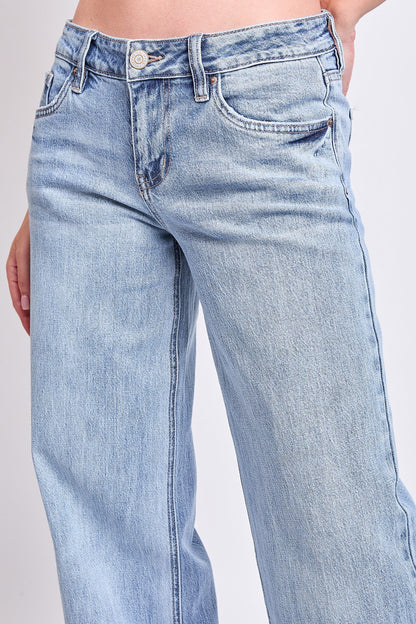 Women's Luxe Britney Wide Leg Jeans in V1 Tinted Vintage Blue view 11 - Women'S Luxe Jeans (bottom)