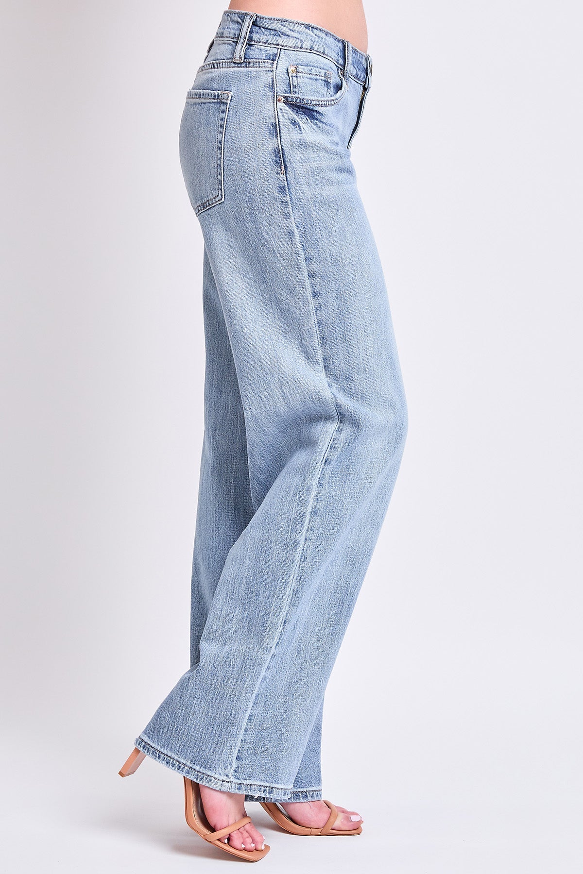 Women's Luxe Britney Wide Leg Jeans in V1 Tinted Vintage Blue view 9 - Women'S Luxe Jeans (bottom)