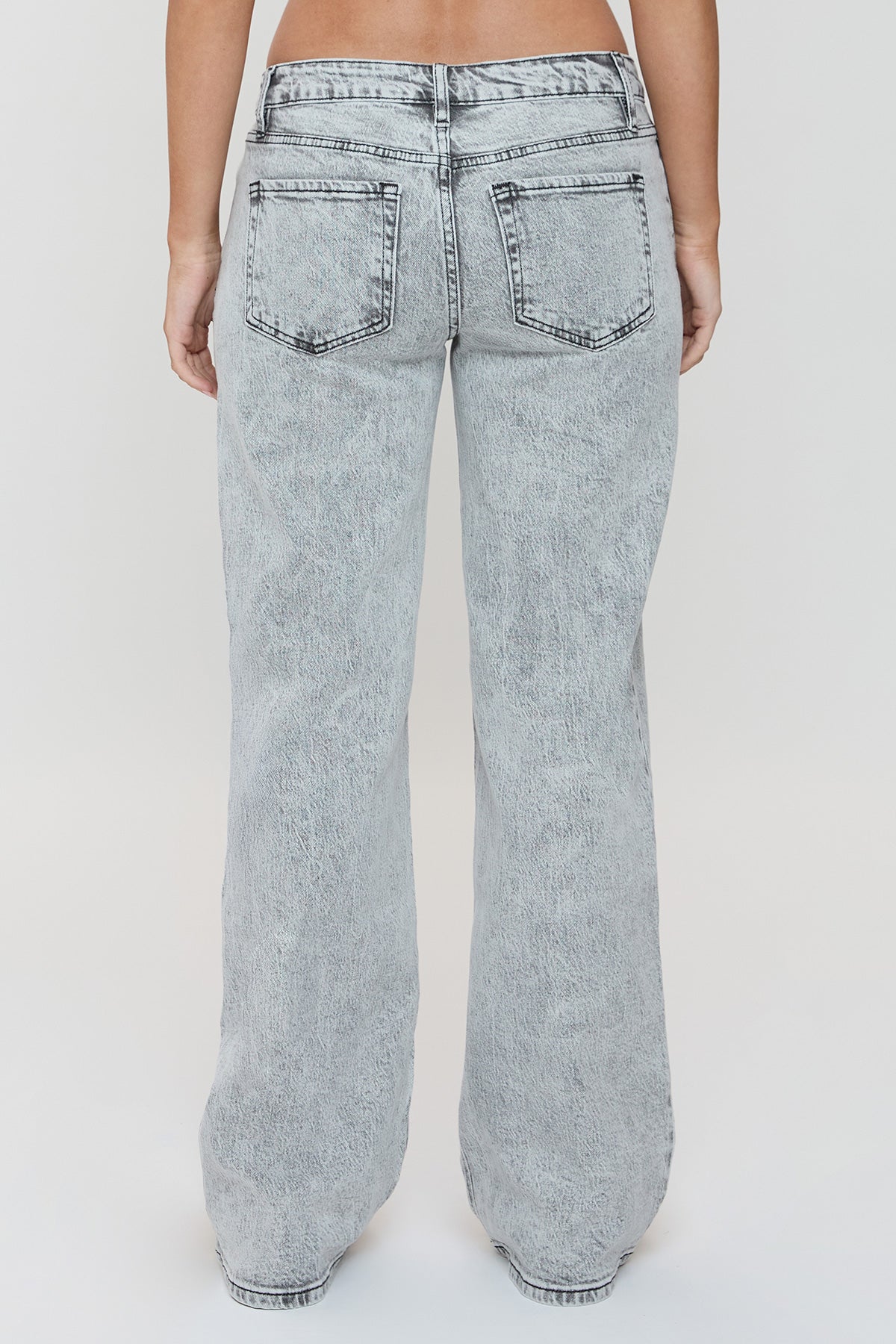 Women's Luxe Britney Wide Leg Jeans in X Gray view 12 - Women'S Luxe Jeans (bottom)