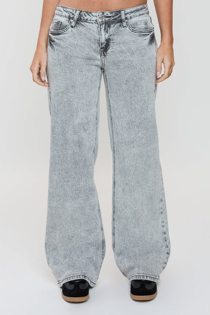 Women's Luxe Britney Wide Leg Jeans in X Gray view 9 - Women'S Luxe Jeans (bottom)