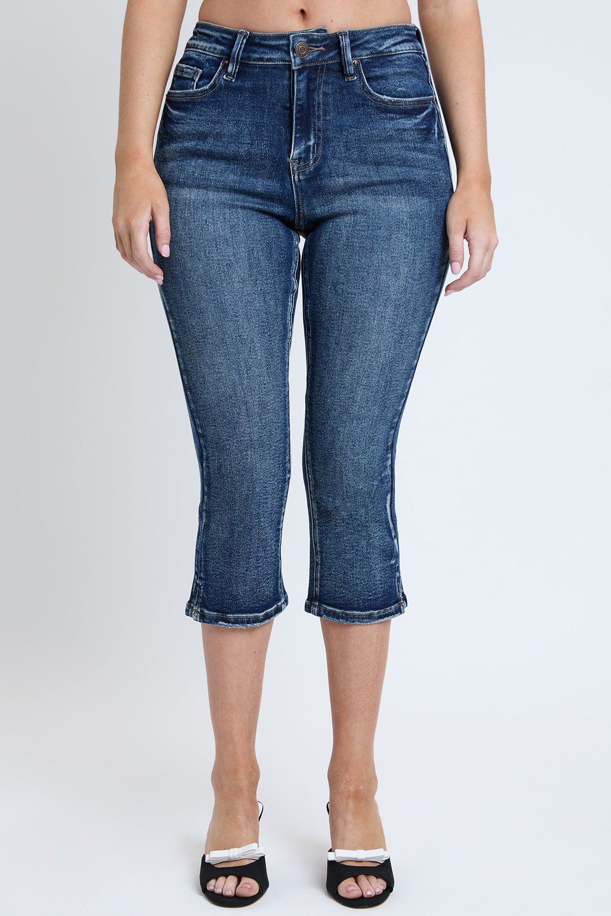 Women's Luxe Capri with Side Slit in S Midnight Sky Blue view 2 - Women'S Luxe Slippers (bottom)