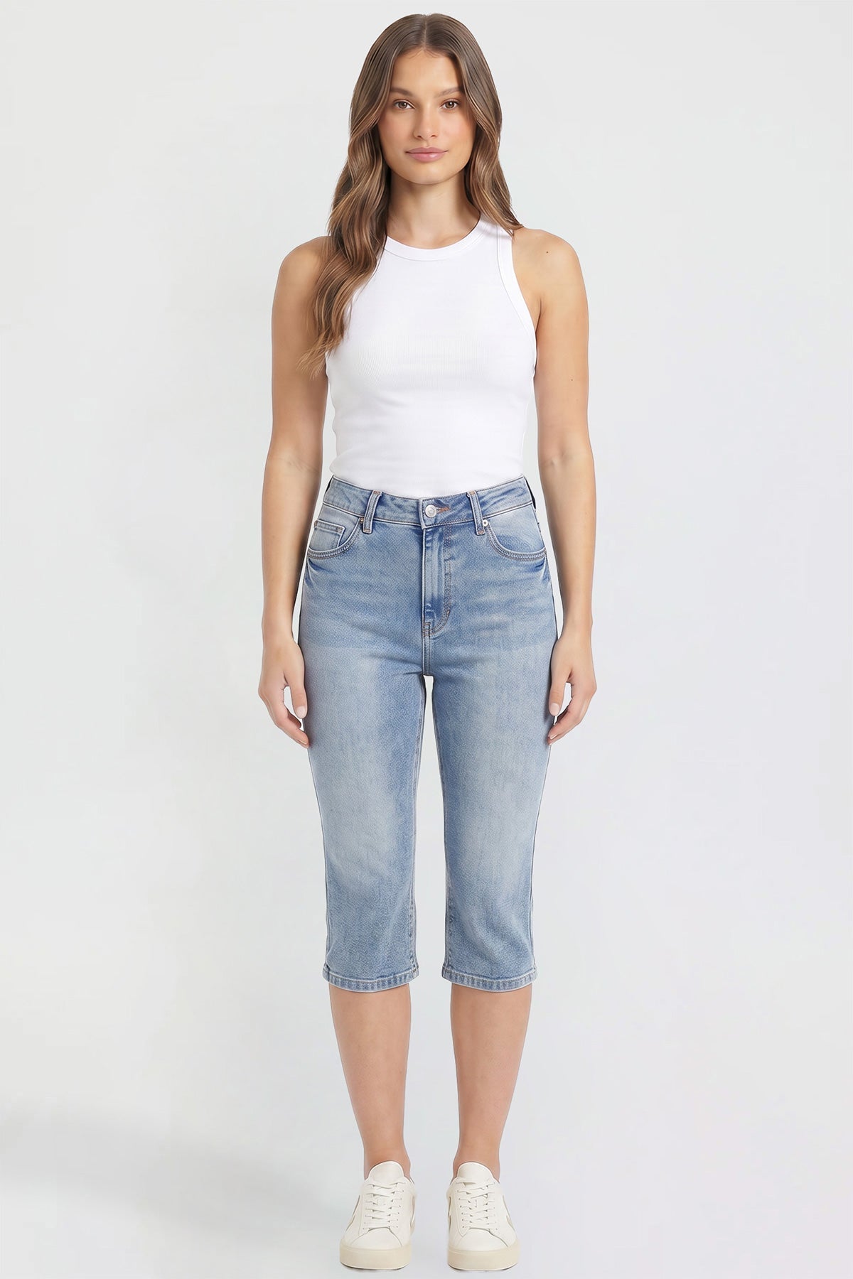 Women's Luxe Capri with Side Slit in S Midnight Sky Blue view 7 - Women'S Luxe Slippers (bottom)