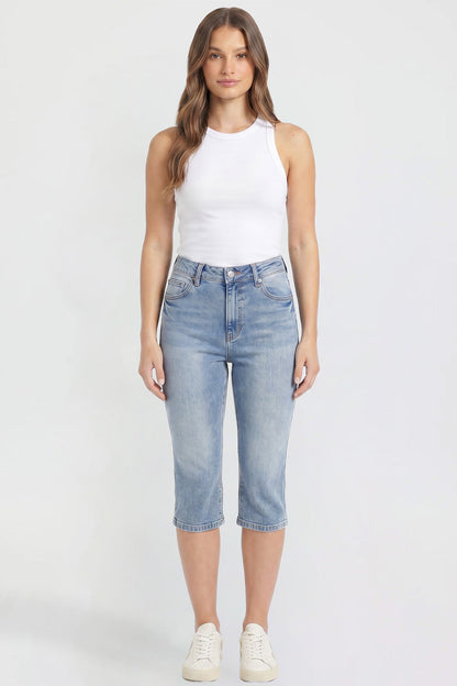 Women's Luxe Capri with Side Slit in S Midnight Sky Blue view 7 - Women'S Luxe Slippers (bottom)