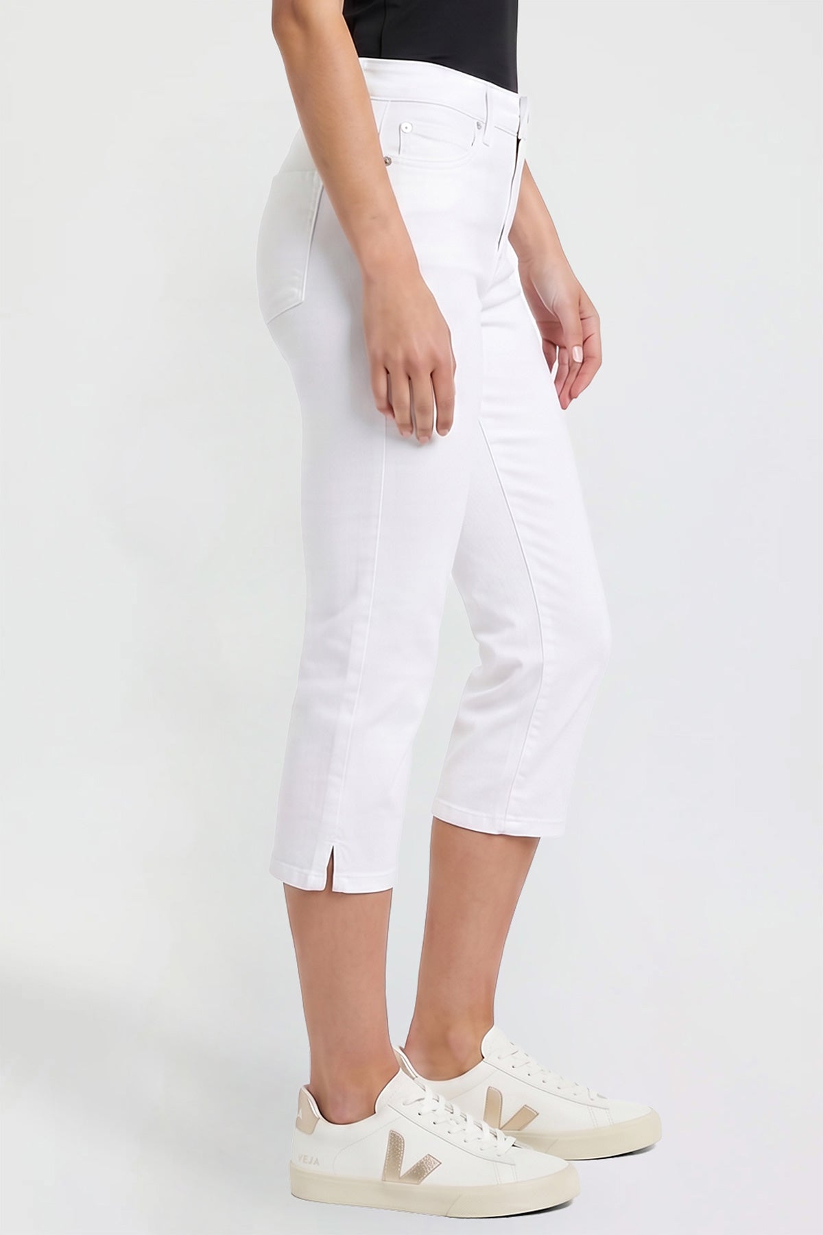 Women's Luxe Capri with Side Slit in Y Washed Blue view 13 - Women'S Luxe Slippers (bottom)