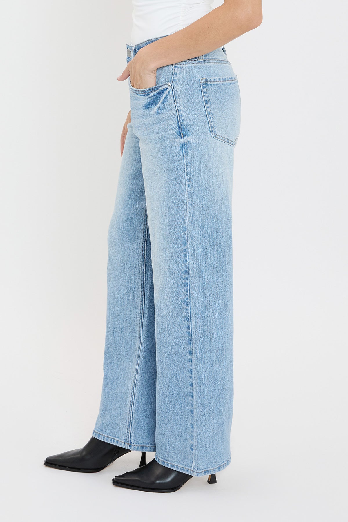Women's Luxe High Rise Wide Leg Jeans view 13 - High-Waisted - Women'S Luxe Jeans (bottom)
