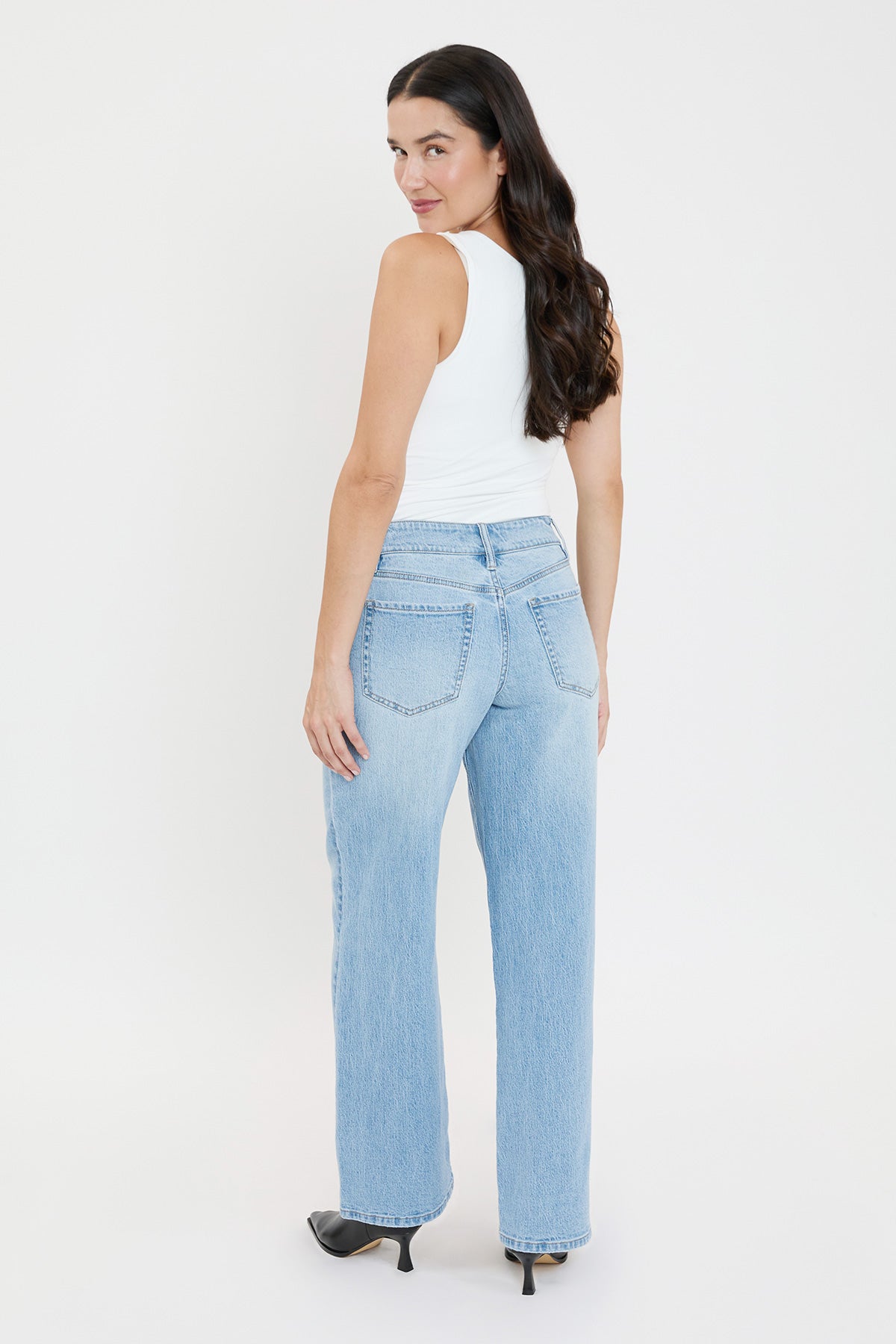 Women's Luxe High Rise Wide Leg Jeans view 14 - High-Waisted - Women'S Luxe Jeans (bottom)