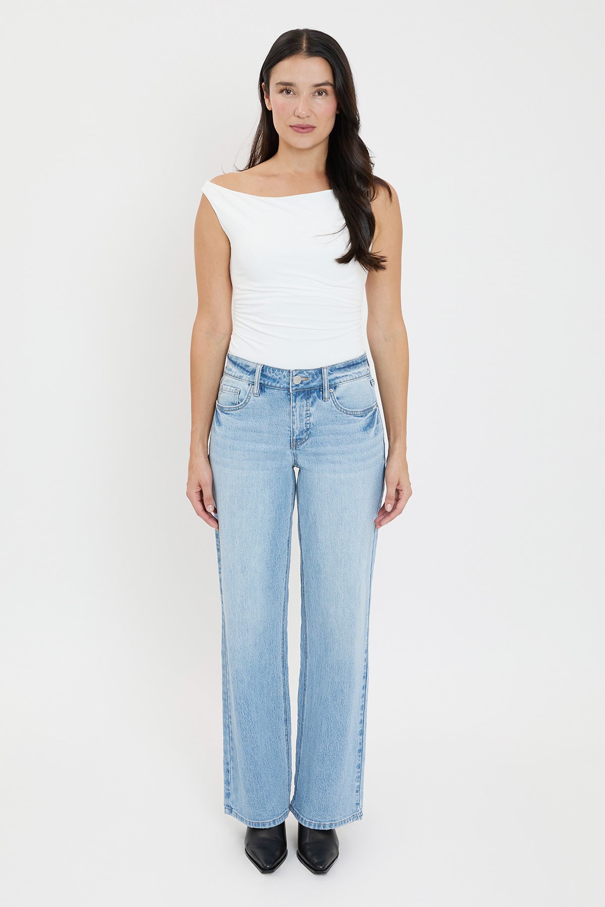 Women's Luxe High Rise Wide Leg Jeans view 15 - High-Waisted - Women'S Luxe Jeans (bottom)