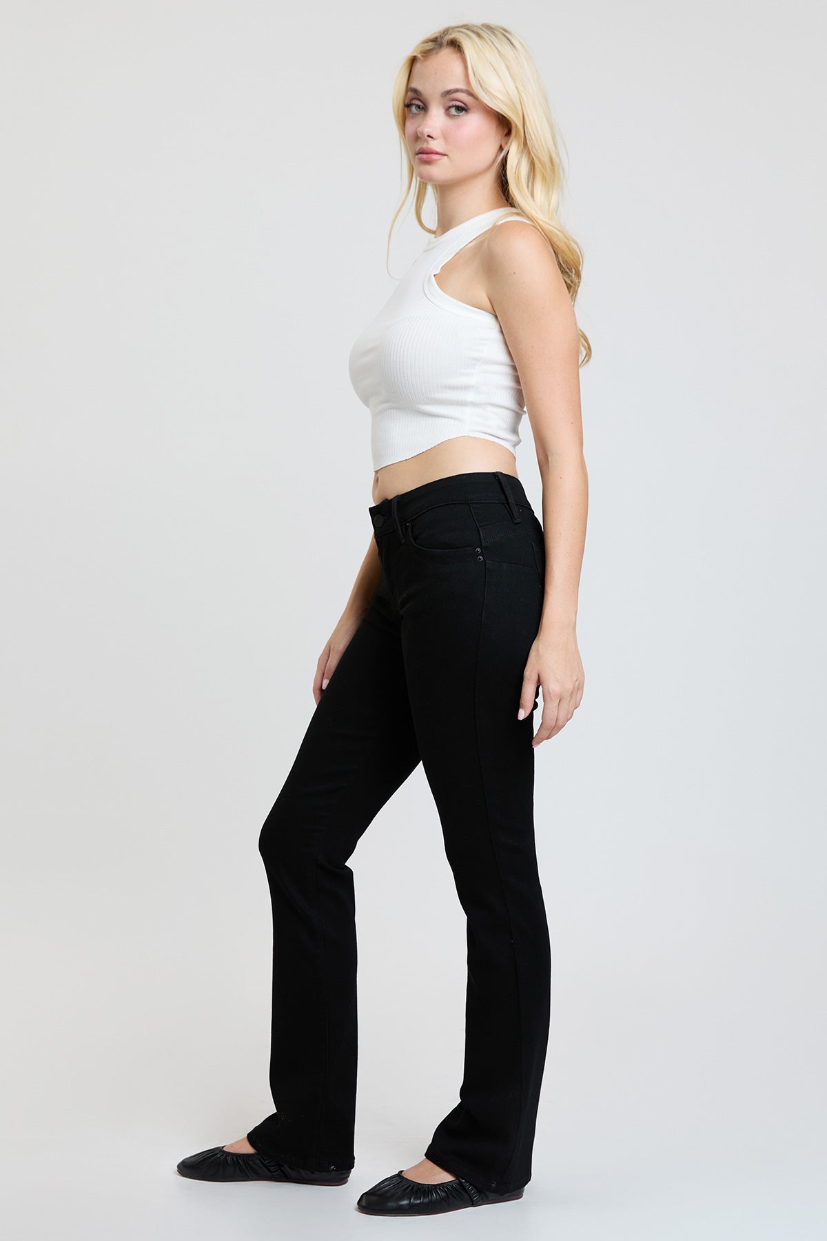 Women's Luxe Mid Rise Wannabettabutt Bootcut Jeans view 22 - Women'S Luxe Jeans (bottom)