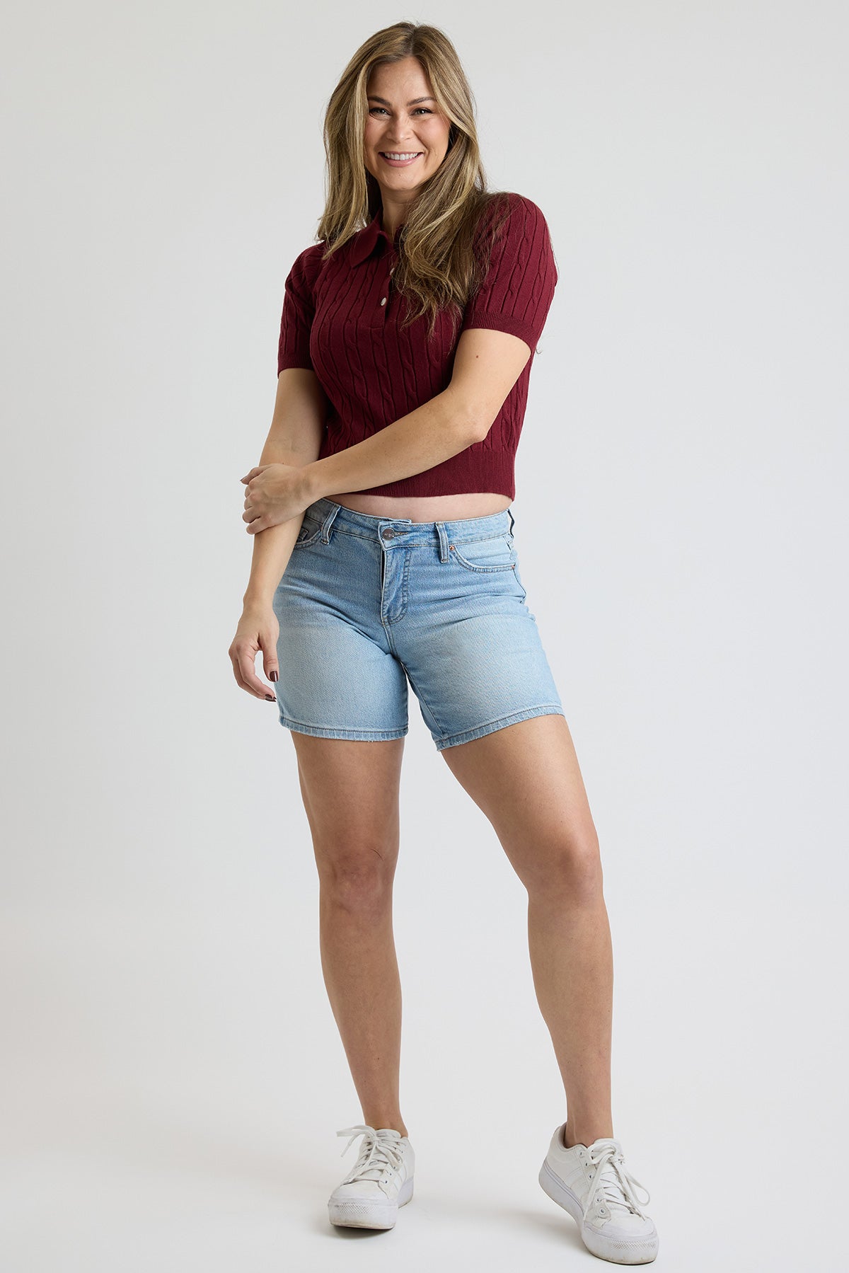 Women's Luxe Short in C Sky Blue view 5 - Women'S Luxe Shorts (bottom)