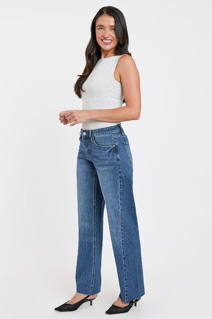 Women's Luxe Wide Leg Jeans with Angled Seam view 7 - Women'S Luxe Jeans (bottom)