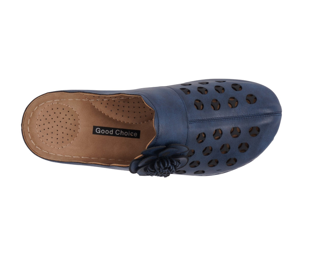 Women's Marisol Navy Flat Navy view 3 (shoe) - navy flat, marisol navy flat - shop at us.meeeshop