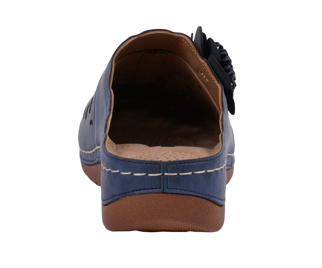 Women's Marisol Navy Flat Navy view 4 (shoe) - navy flat, marisol navy flat - shop at us.meeeshop