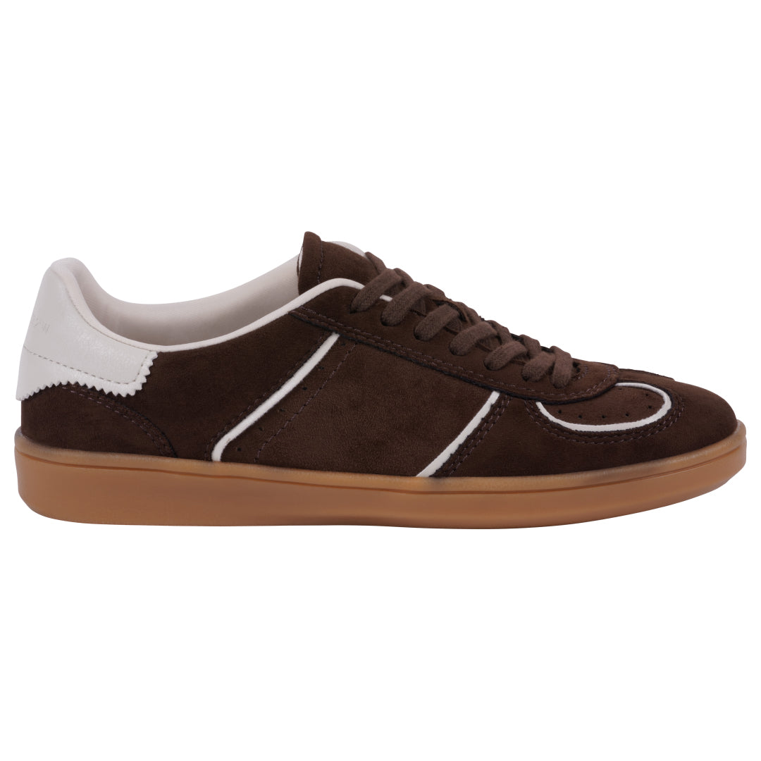 Women's Milan Burgundy Lace up Sneaker Burgundy view 2 (shoe) - kizik women's milan sneakers, defloranc - shop at us.meeeshop