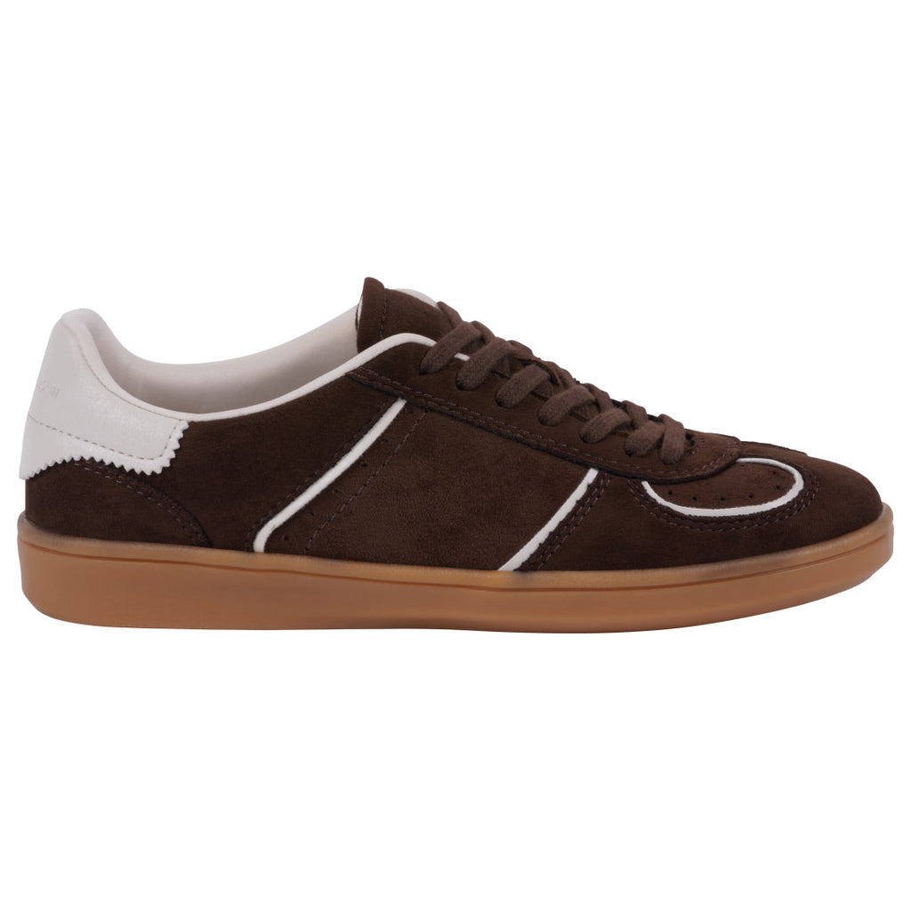 Women's Milan Burgundy Lace up Sneaker Burgundy view 2 (shoe) - kizik women's milan sneakers, defloranc - shop at us.meeeshop
