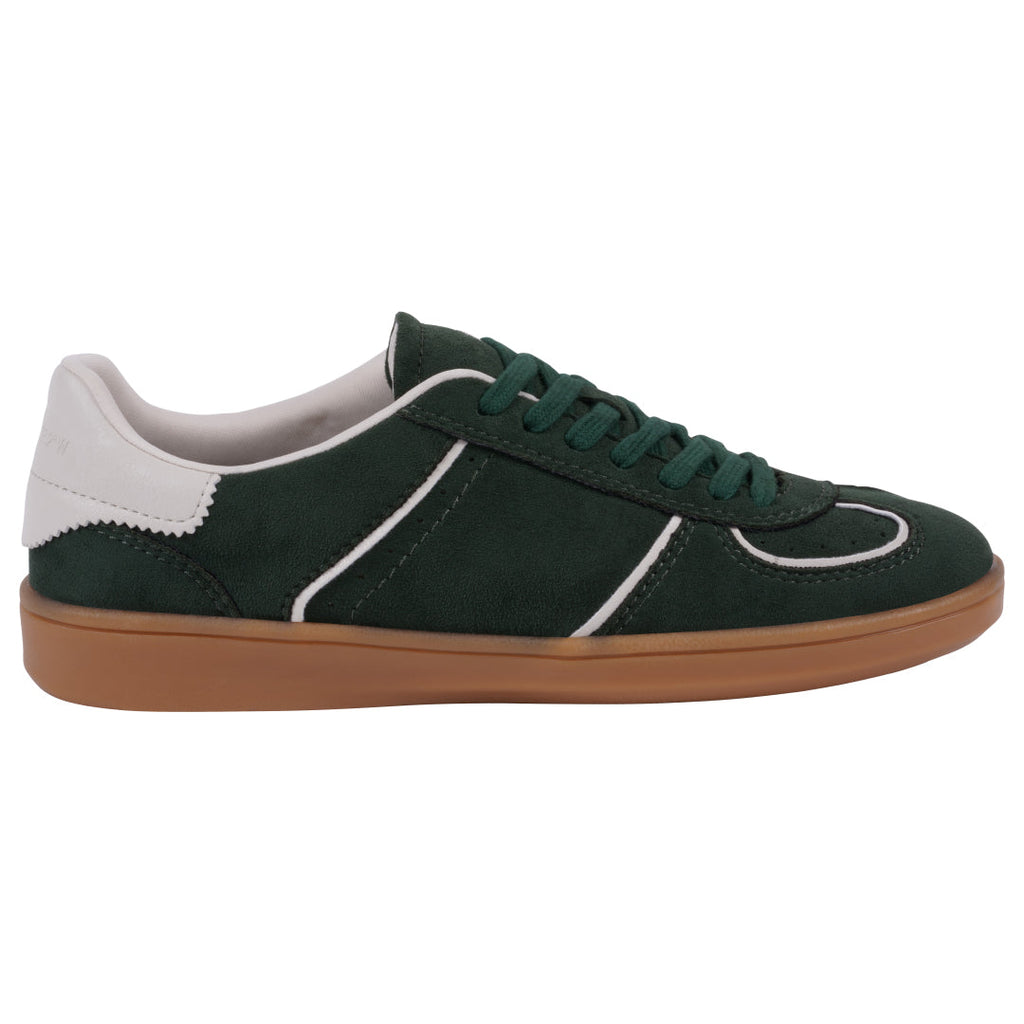 Women's Milan Green Lace up Sneaker Green view 2 (shoe) - kizik women's milan sneakers, deflorance mila - shop at us.meeeshop