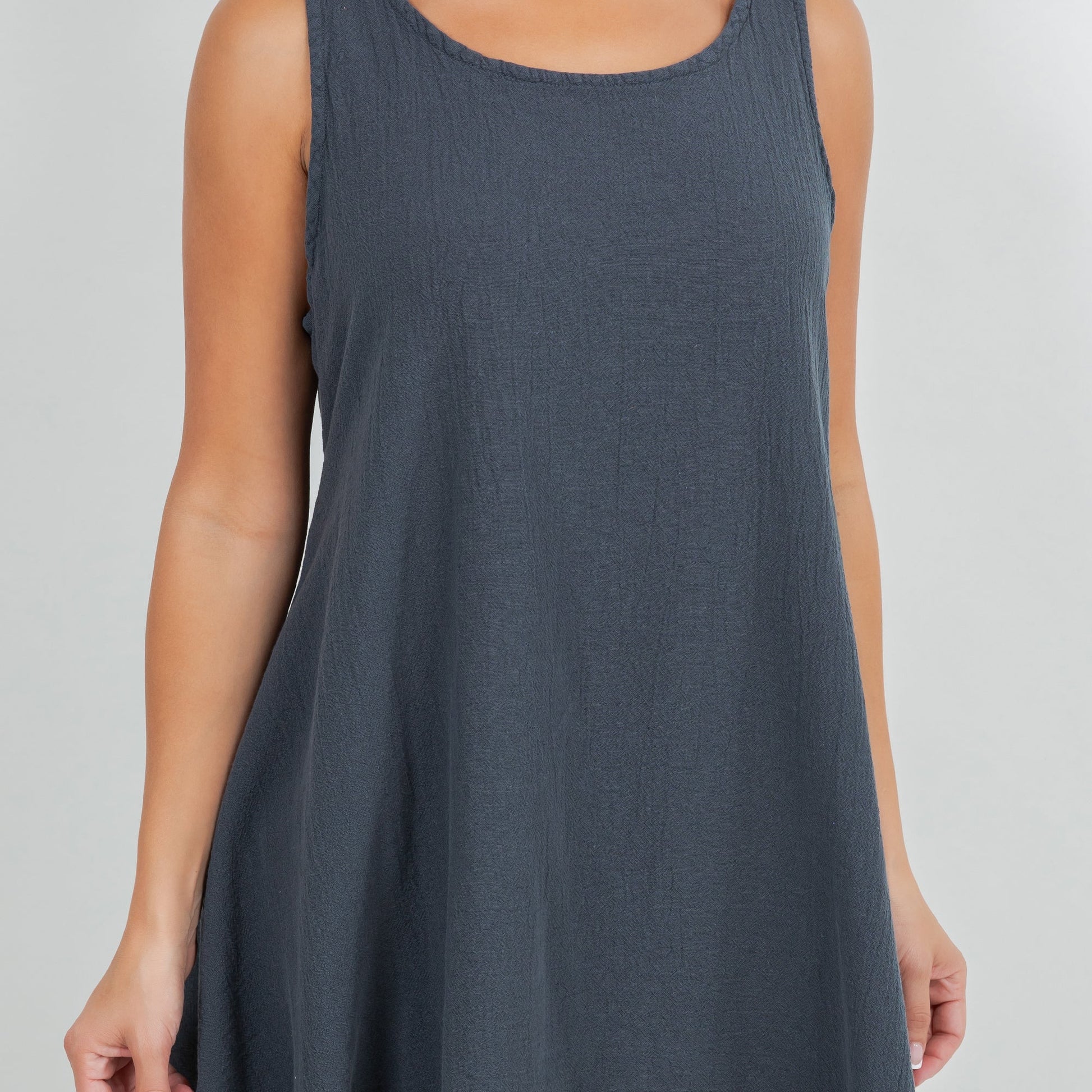Women's Natalie Cotton Gauze Tank in 1 (S/M) view 6 (top)