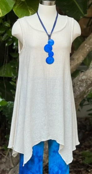 Women's Natalie Cotton Gauze Tank in 1 (S/M) view 9 (top)