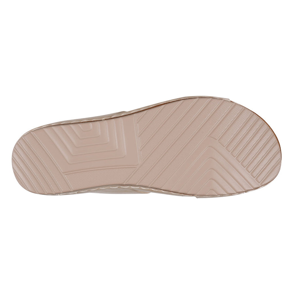 Women's Nessie Gold Flower Comfort Sandals Gold view 5 (shoe) - comfort sandals, flower comfort sandals - shop at us.meeeshop
