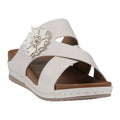 Women's Nessie White Flower Comfort Sandals White (shoe) - comfort sandals, flower comfort sandals - shop at us.meeeshop
