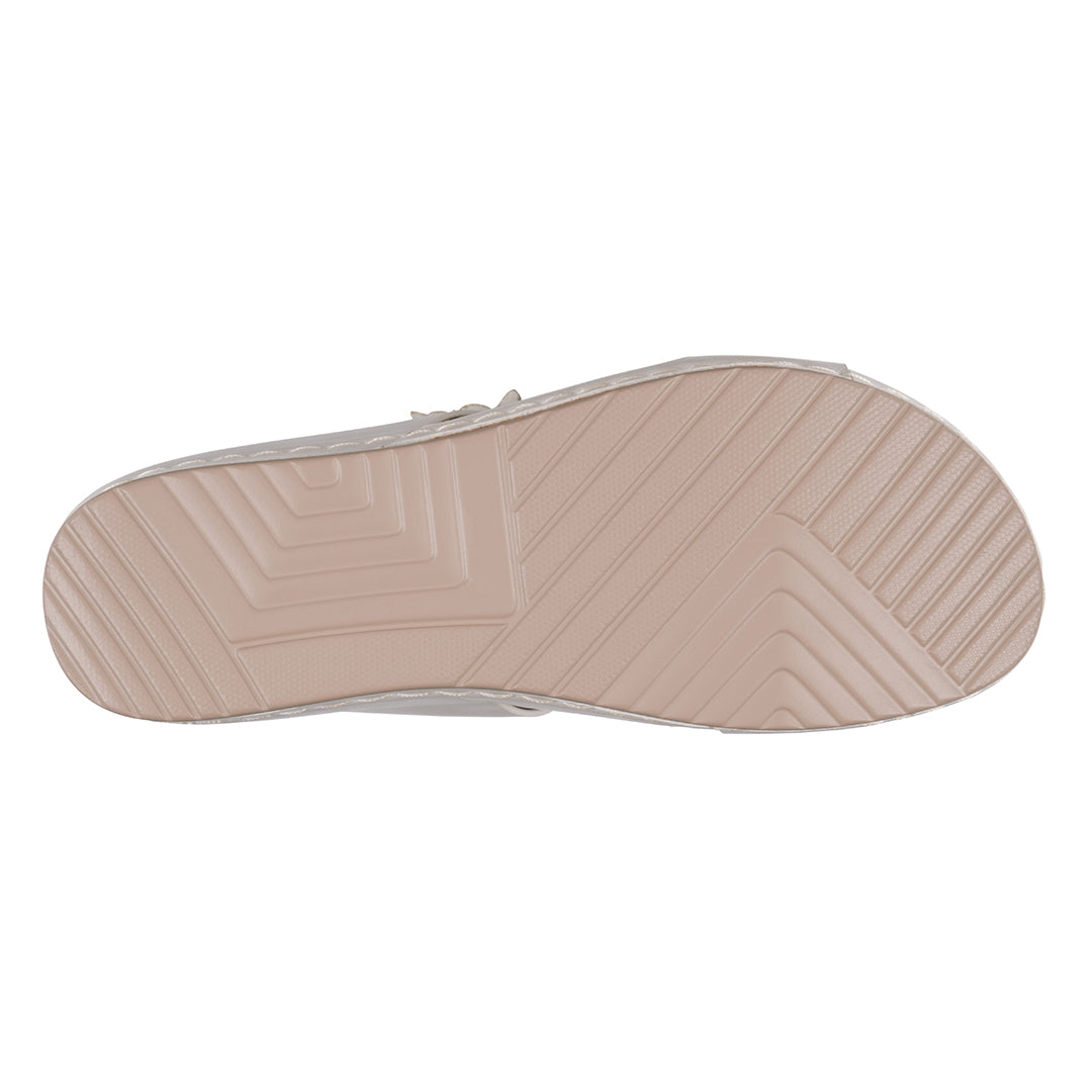 Women's Nessie White Flower Comfort Sandals White view 5 (shoe) - comfort sandals, flower comfort sanda - shop at us.meeeshop