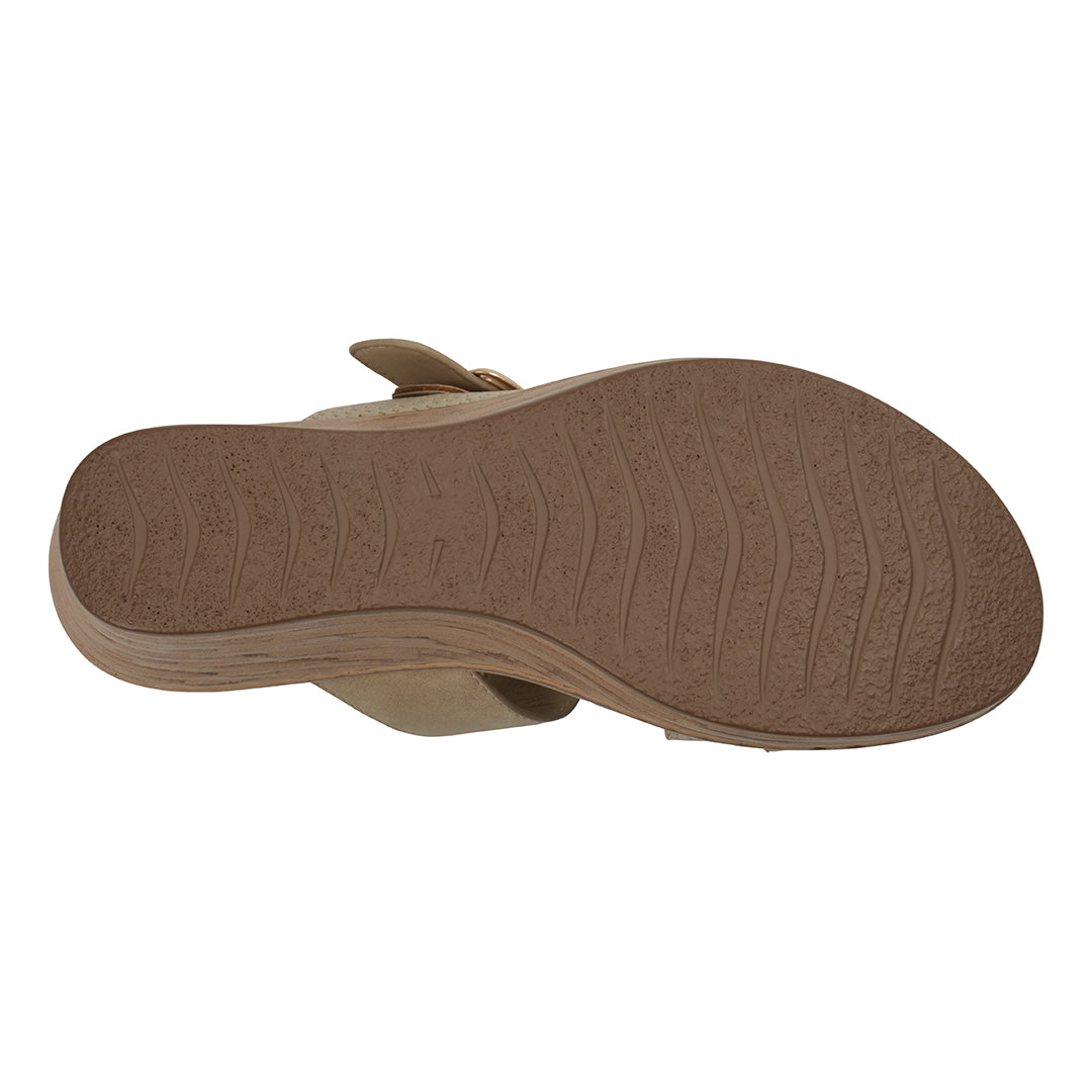 Women's Odalis Natural Wedge Sandals with Buckle Natural view 8 (shoe) - women's oval belt buckle, wome - shop at us.meeeshop