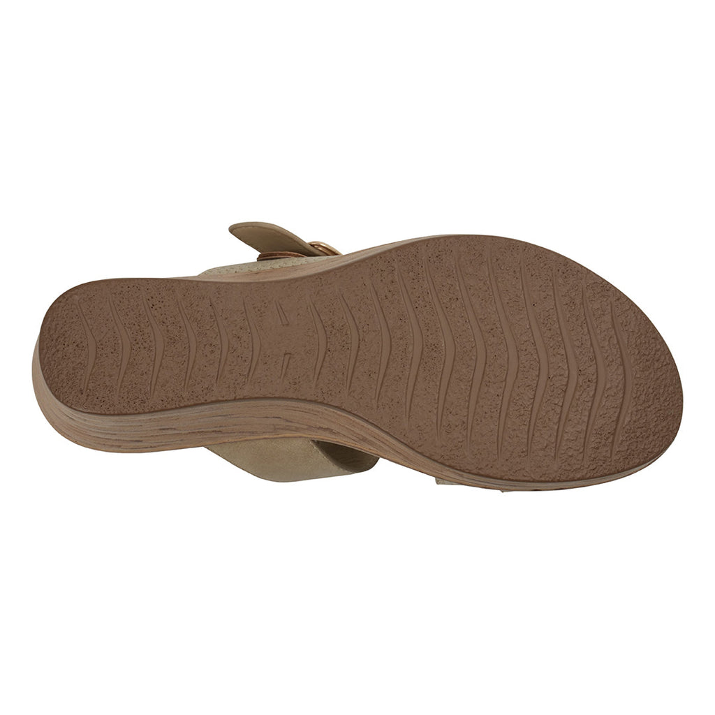 Women's Odalis Natural Wedge Sandals with Buckle Natural view 8 (shoe) - women's oval belt buckle, wome - shop at us.meeeshop