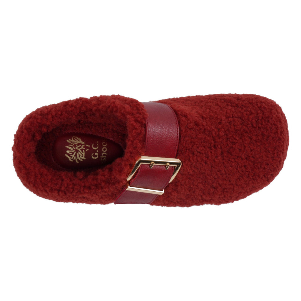Women's Patsy Burgundy Flat Burgundy view 3 (shoe) - burgundy flat, patsy burgundy flat - shop at us.meeeshop