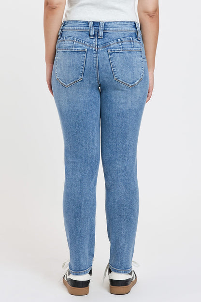 Women's Petite Curve Confidence Mid Rise Skinny view 25 - Womens Petite Skinny Jeans (bottom)