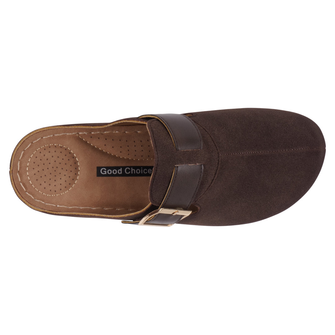 Women's Pippen Brown Flat Brown view 3 (shoe) - women's pippen shoes, women's flats pink, womens flat t - shop at us.meeeshop