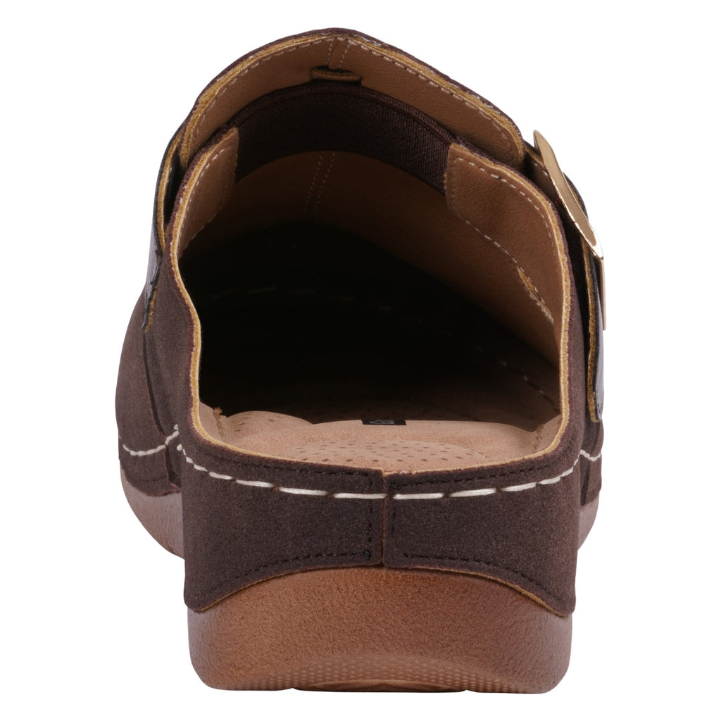 Women's Pippen Brown Flat Brown view 4 (shoe) - women's pippen shoes, women's flats pink, womens flat t - shop at us.meeeshop