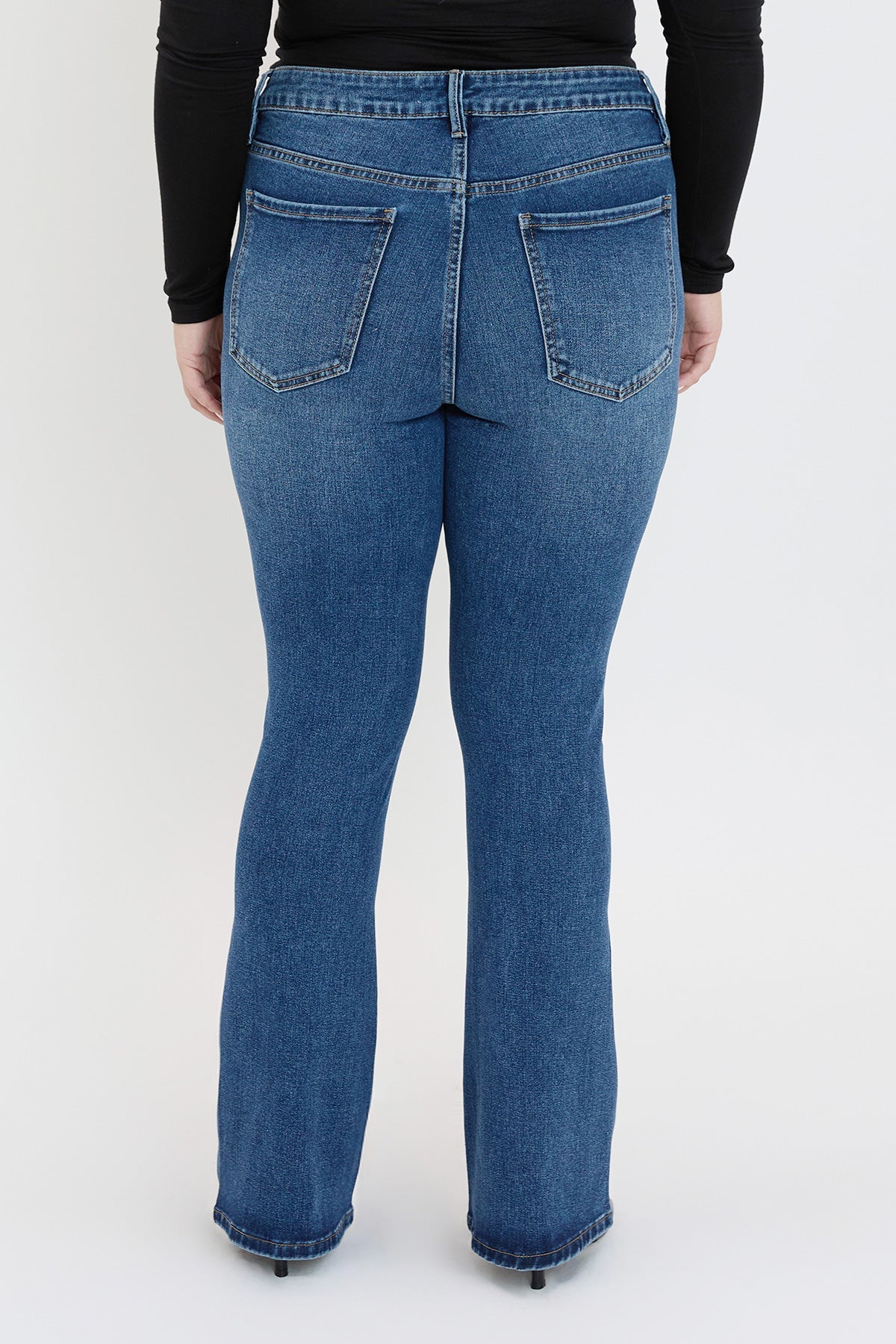 Women's plus Curve Seam Flare Jeans view 13 - Women'S Plus Jeans On Sale (bottom)