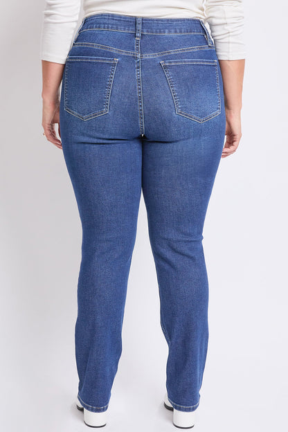 Women's plus High Rise Basic 5 Pocket Straight Jeans view 13 - High-Waisted - Women'S Plus Jeans On Sale (bottom)