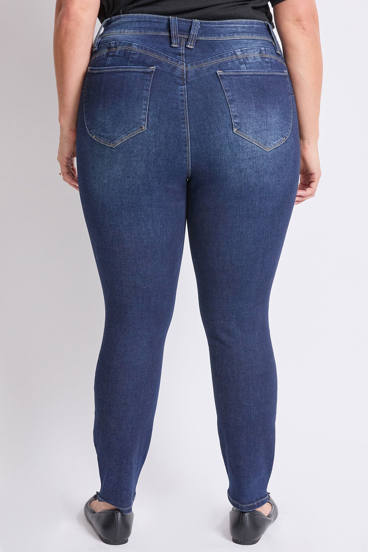 Women's plus High Rise Curve Confidence Skinny Jeans view 18 - High-Waisted - Women'S Plus Jeans On Sale (bottom)