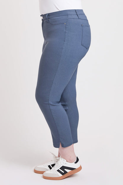 Women's plus High Rise Hyperstretch Cropped Straight Pants view 10 - High-Waisted - Women'S Plus Pants (bottom)